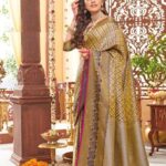 Purple Silk Saree