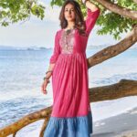 Cerise and cerulean blue