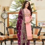 Pink and Magenta Kurti Set