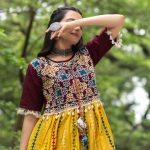 Mustard, Teal and Burgundy Kurti Set