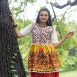 Red and Mustard Kurti Set