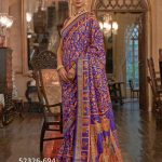 Purple and Orange Saree