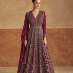 Burgundy Anarkali