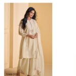 Cream Salwar Kameez