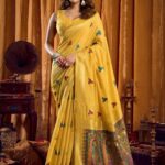 Mustard Saree